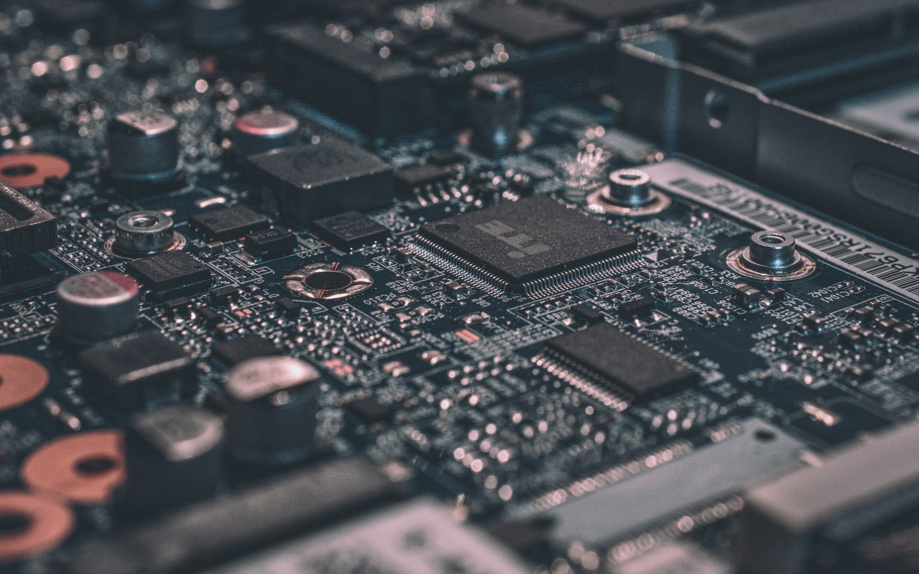 Detailed computer hardware representing secure business systems